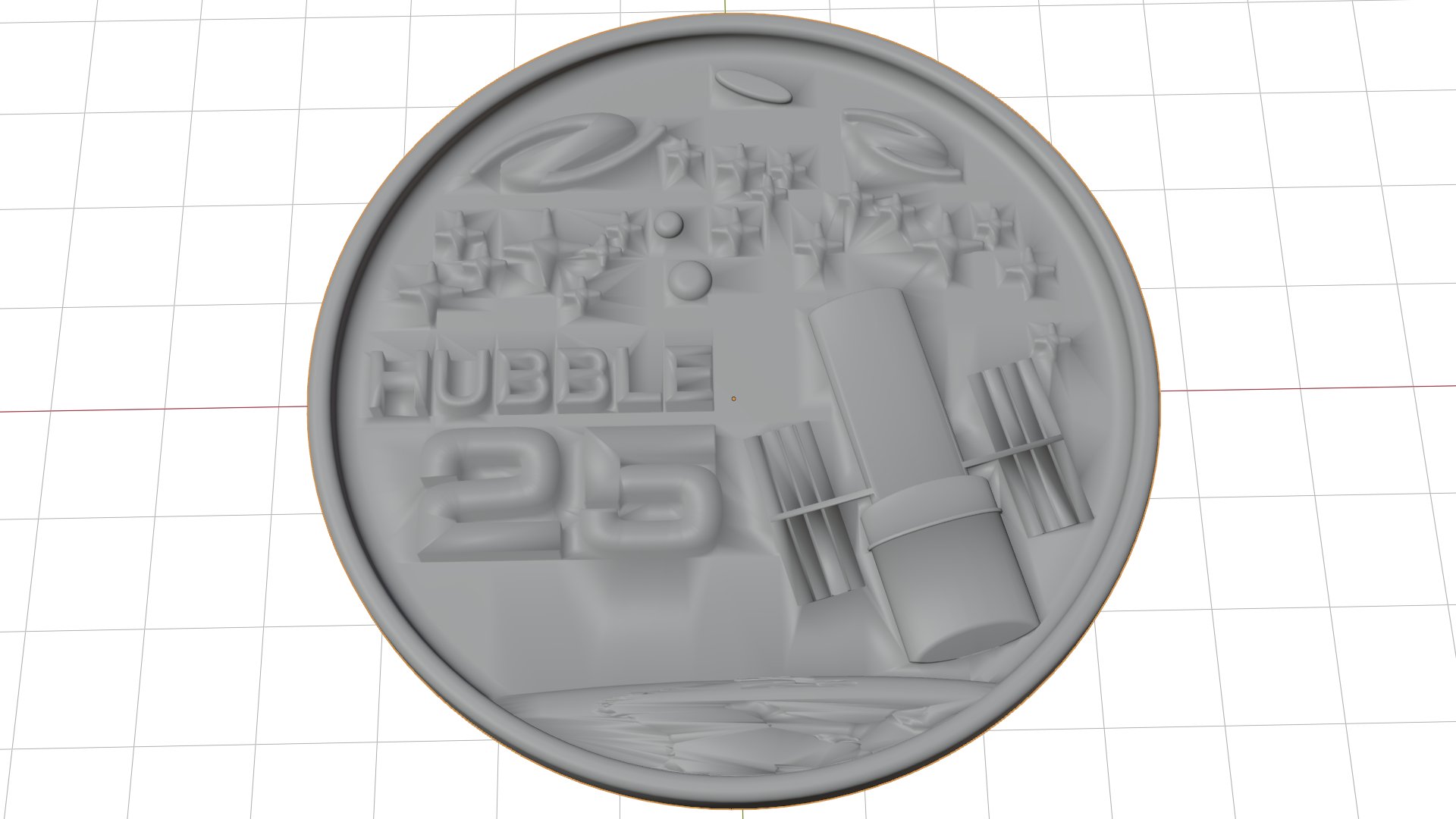 Hubble 25th Anniversary Medallion